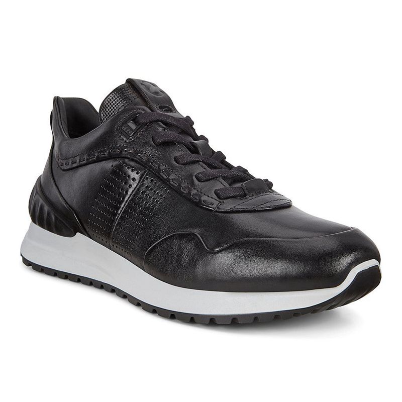 Men Casual Ecco Astir - Sneakers Black - India ORQIVW068